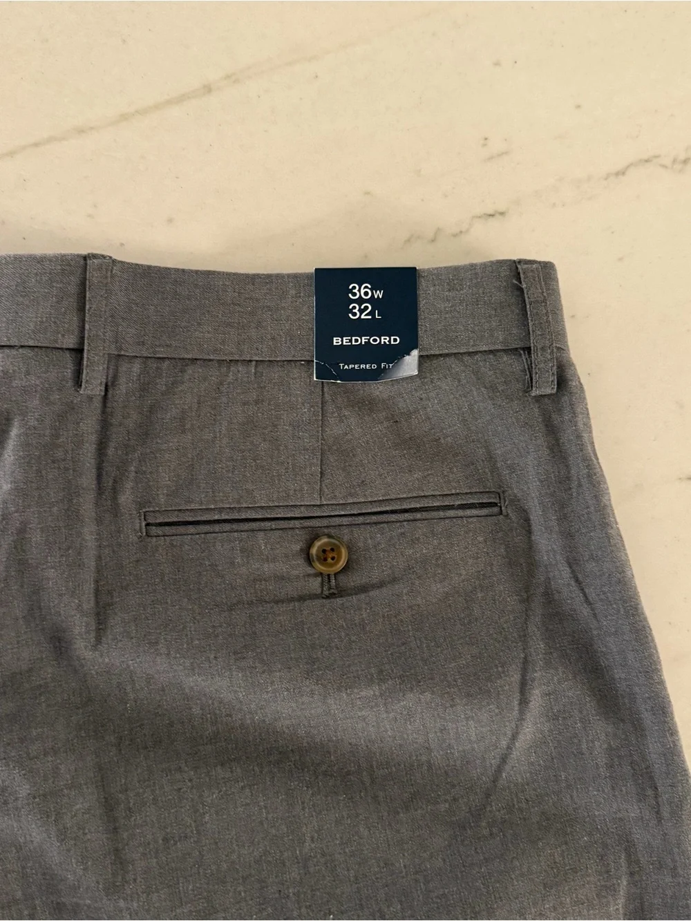 J.CREW Bedford Flex Men's 36x32 Gray Fit Chino Pants NWT Tapered Fit